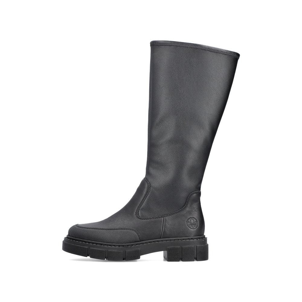 Rieker Schuhe | Damen Hochschaftstiefel tiefschwarz