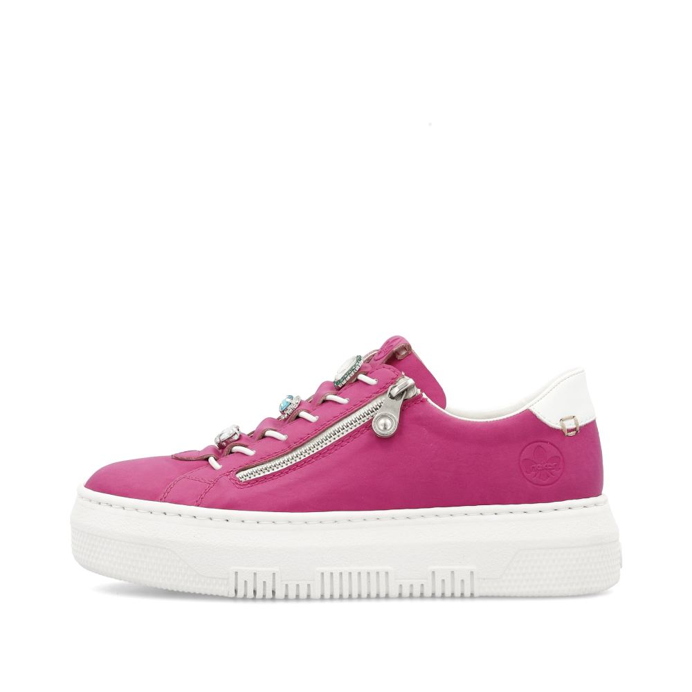 Rieker Schuhe | Damen Sneaker Low blutenrosa