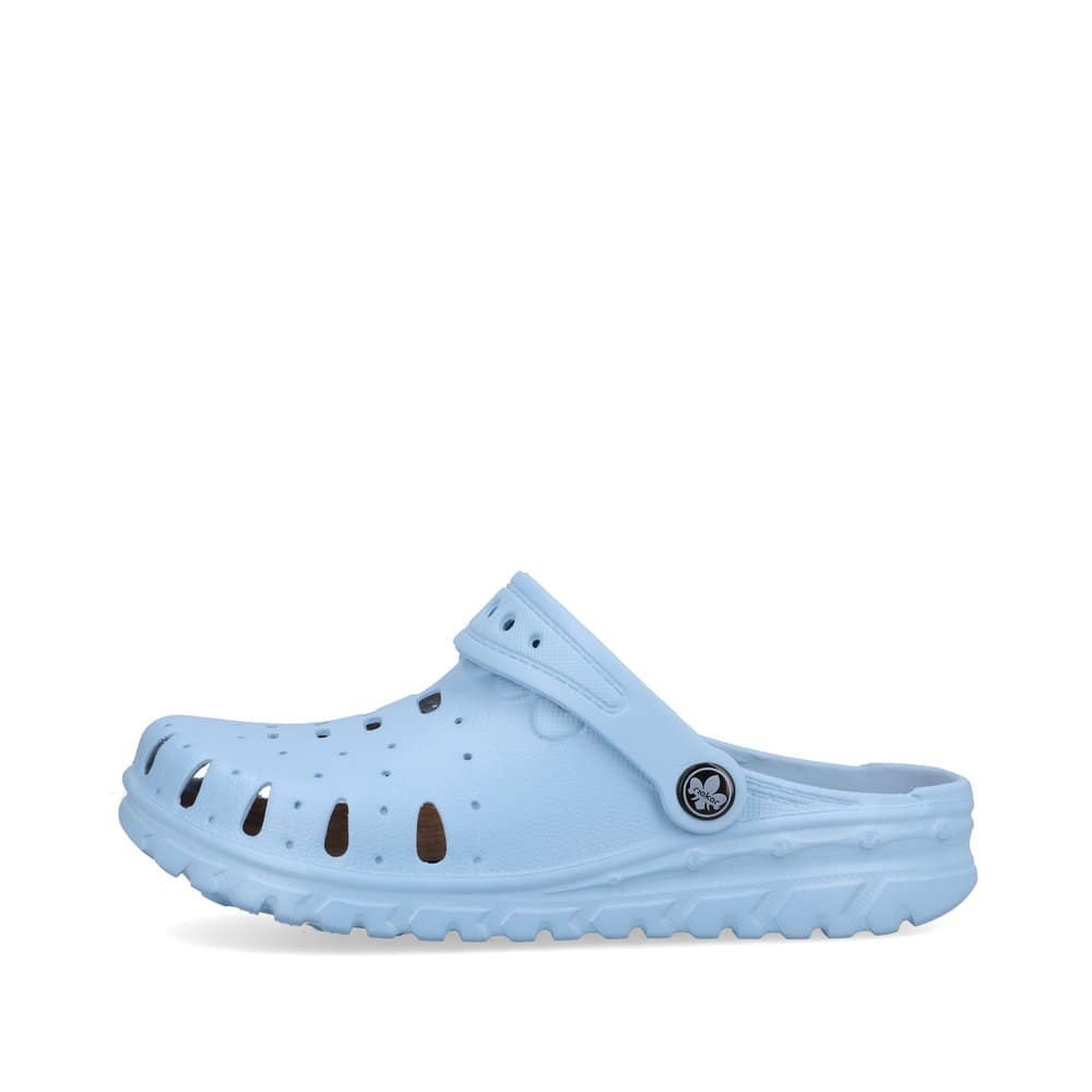 Rieker Schuhe | Damen Clogs himmelblau