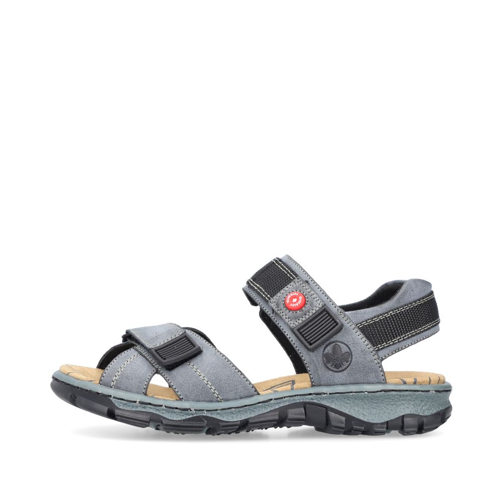 Rieker Schuhe | Damen Trekkingsandalen blaugrau