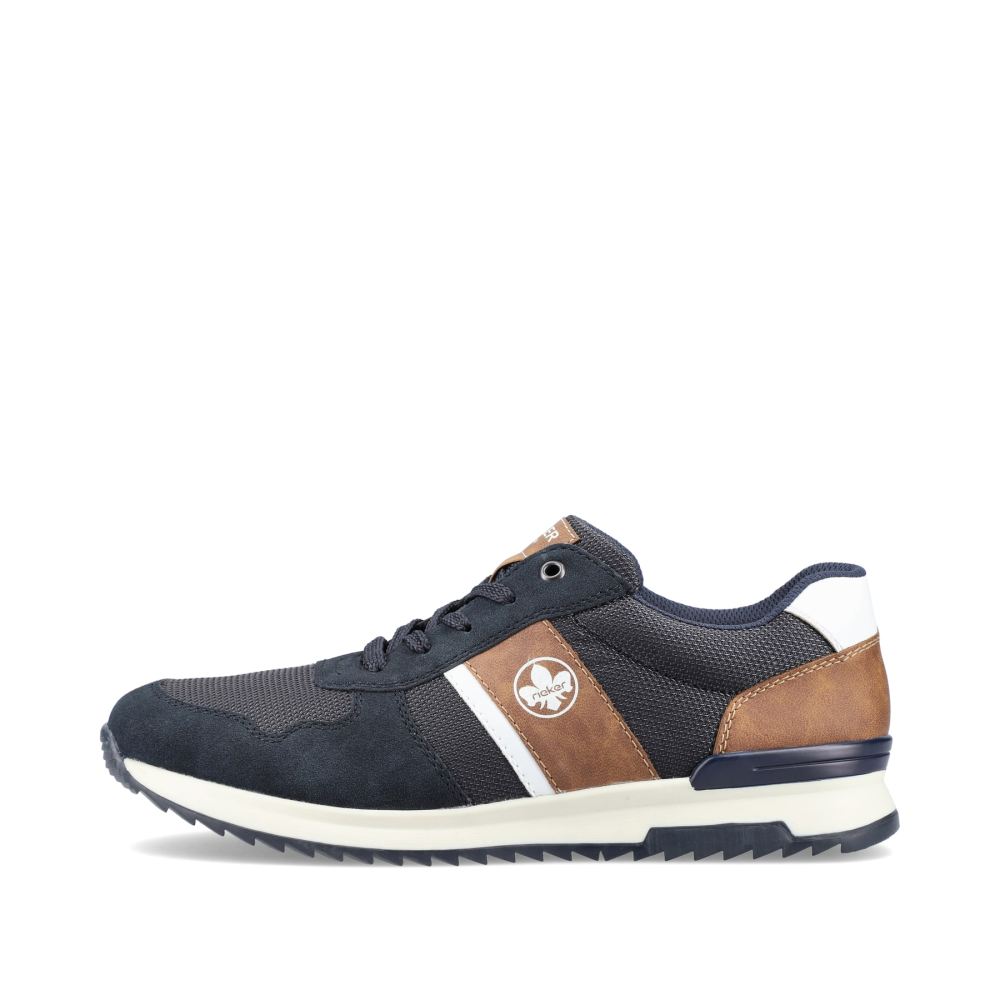 Rieker Schuhe | Herren Sneaker Low marineblau