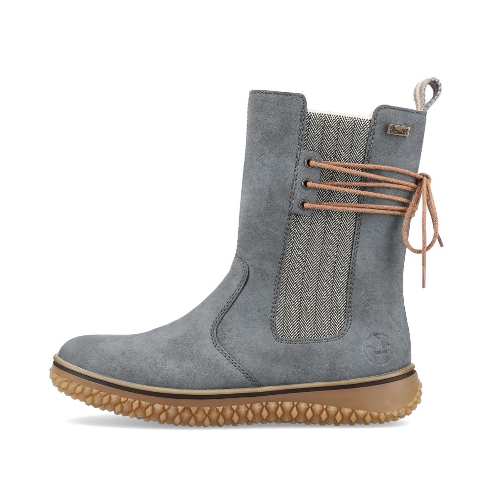 Rieker Schuhe | Damen Chelsea Boots blaugrau