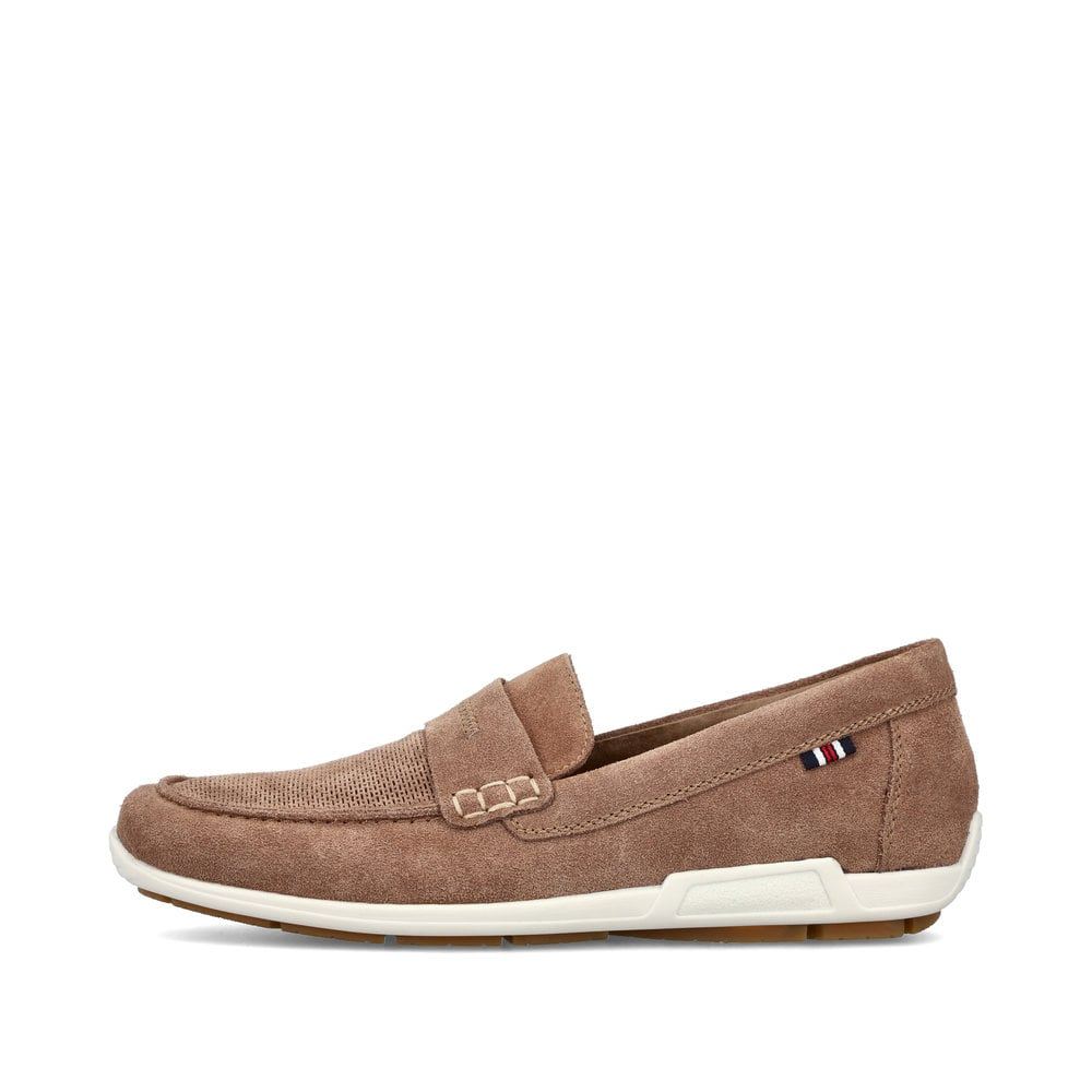 Rieker Schuhe | Herren Slipper braunbeige