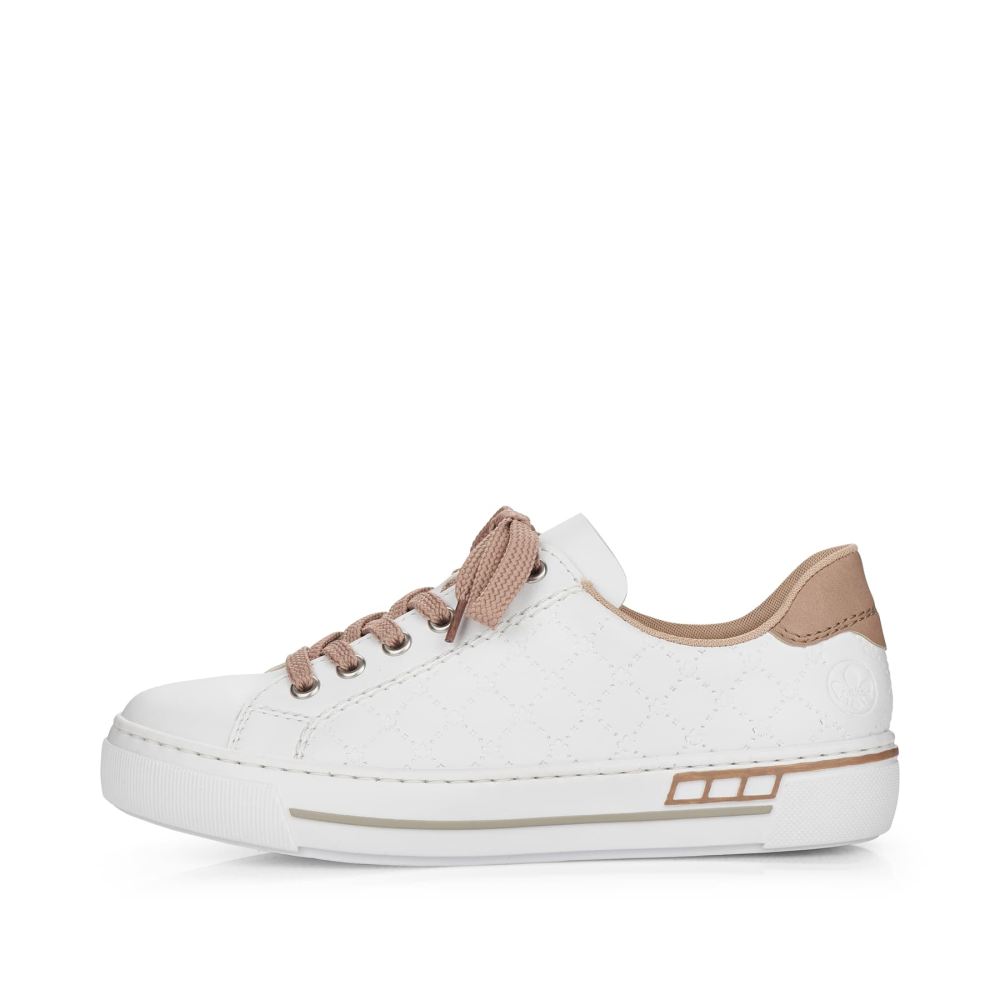 Rieker Schuhe | Damen Sneaker Low perlweiss