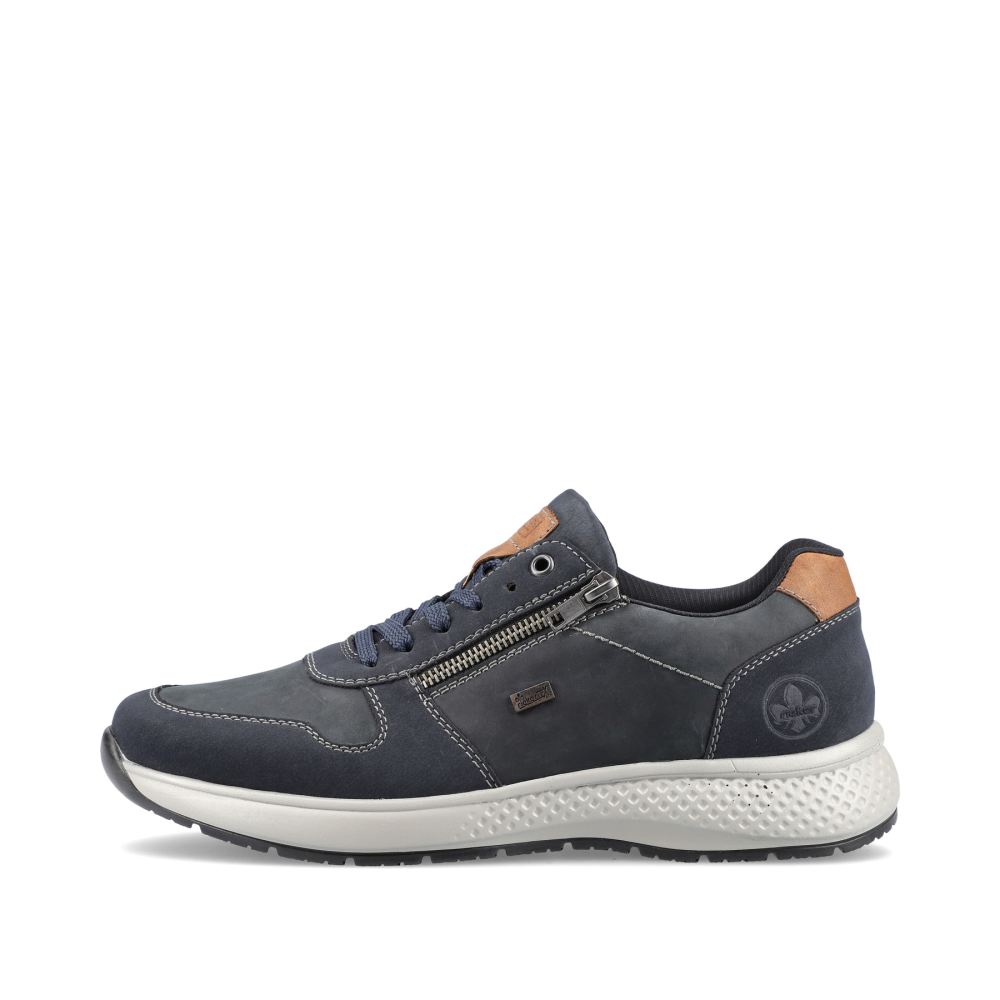 Rieker Schuhe | Herren Sneaker Low blaugrau