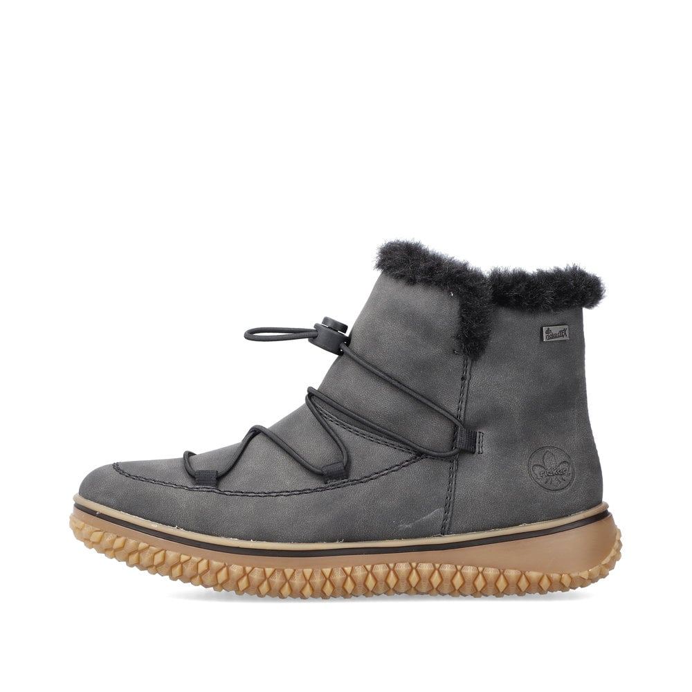 Rieker Schuhe | Damen Kurzstiefel anthrazit