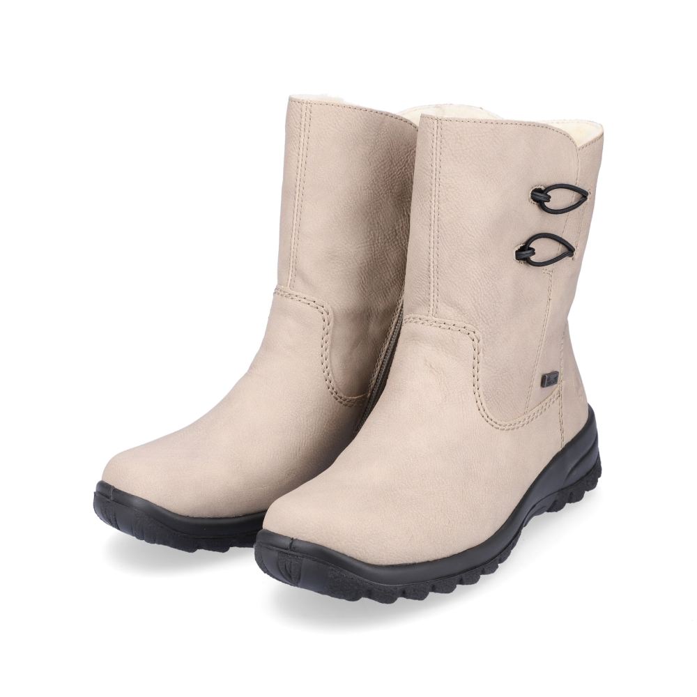 Rieker Schuhe | Damen Kurzstiefel hellbeige