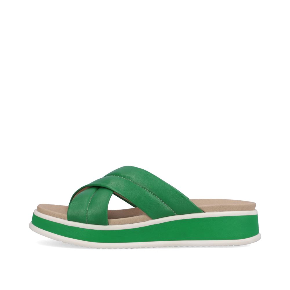 Rieker Schuhe | EVOLUTION Damen Pantoletten smaragd green