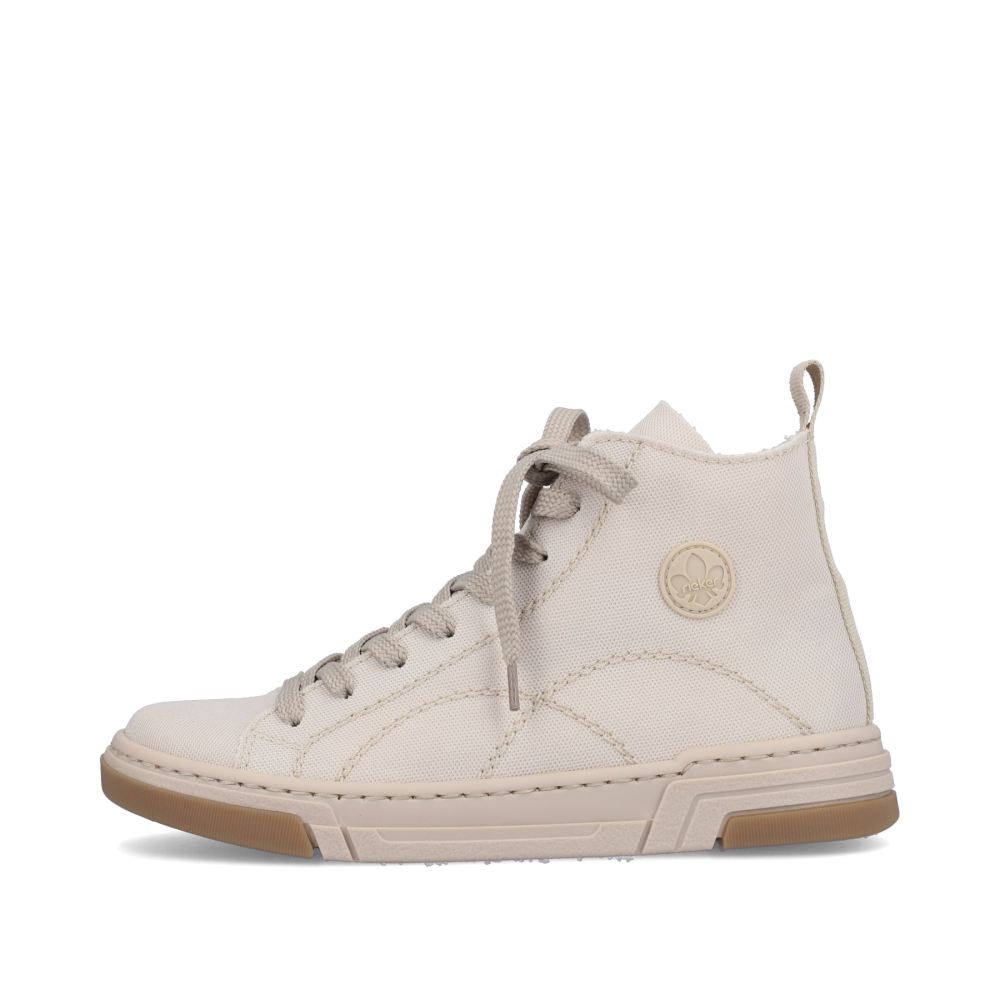 Rieker Schuhe | Damen Sneaker High weissbeige