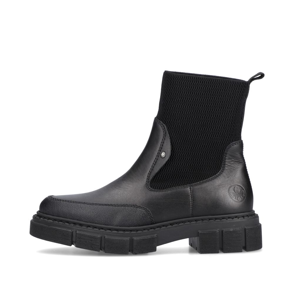 Rieker Schuhe | Damen Chelsea Boots tiefschwarz