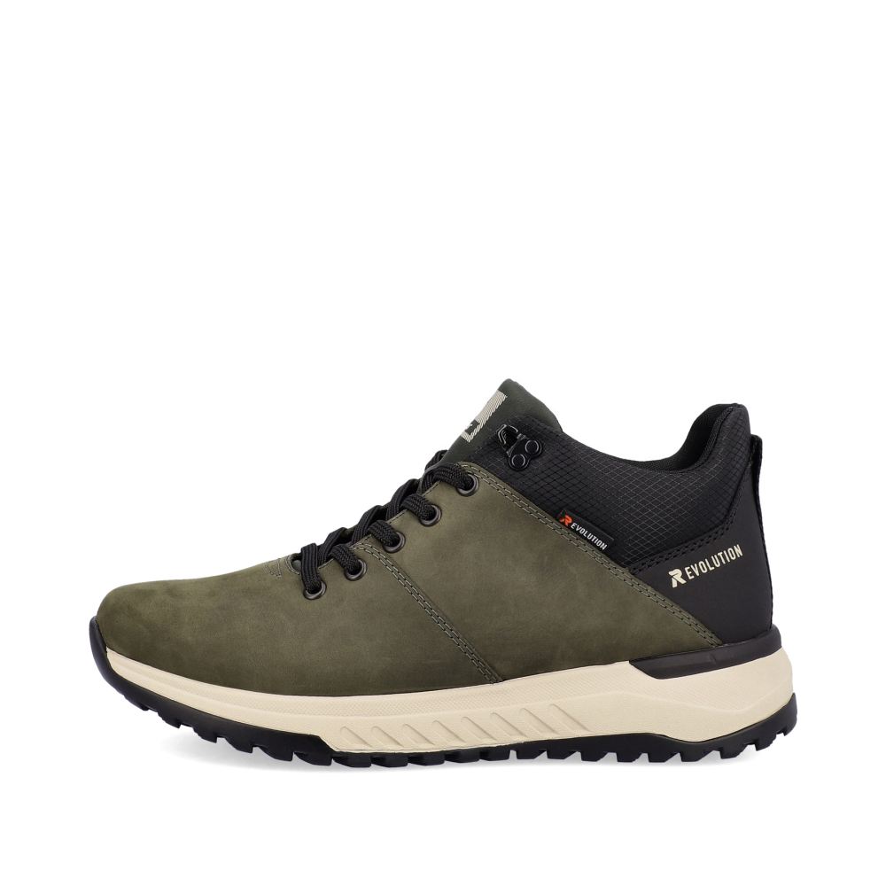 Rieker Schuhe | EVOLUTION Herren Sneaker High forest green