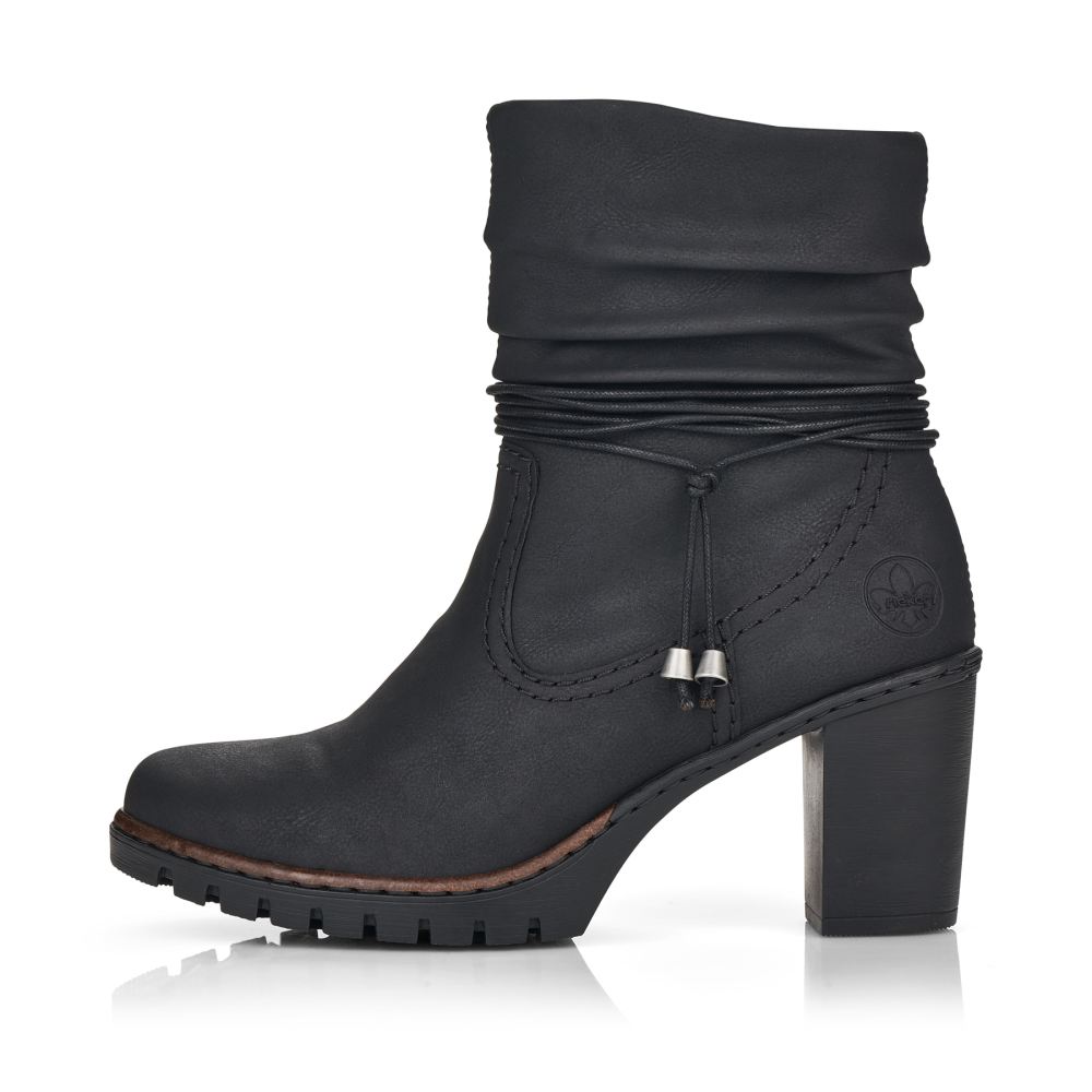 Rieker Schuhe | Damen Stiefeletten tiefschwarz