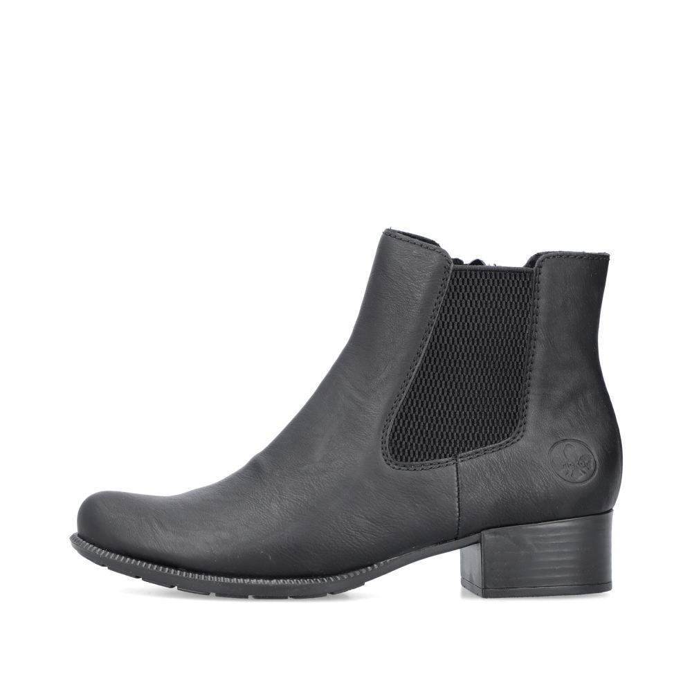 Rieker Schuhe | Damen Chelsea Boots mitternachtsschwarz