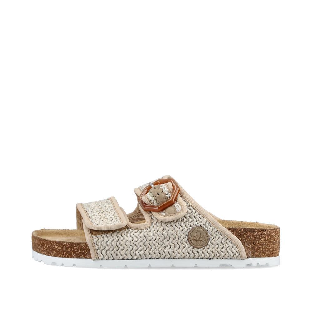 Rieker Schuhe | Damen Pantoletten sandbeige