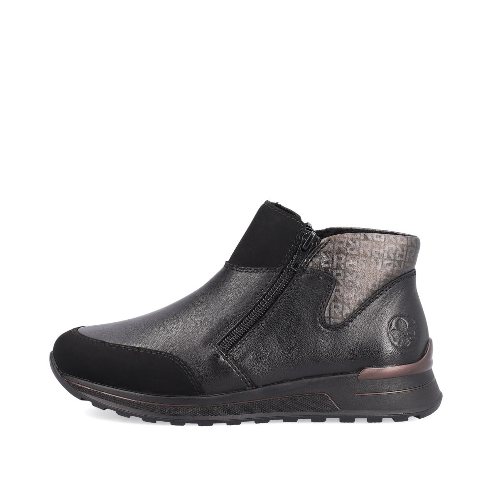 Rieker Schuhe | Damen Slipper tiefschwarz