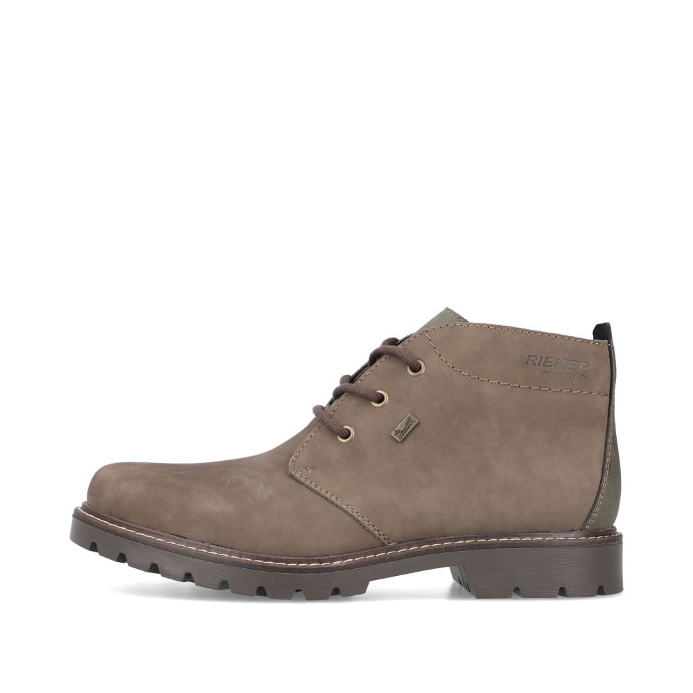 Rieker Schuhe | Herren Schnurstiefel graubraun