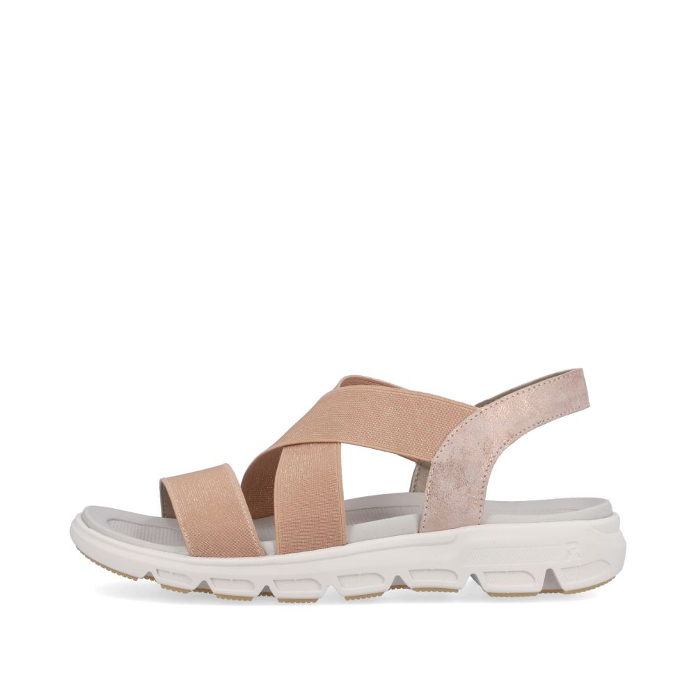 Rieker Schuhe | EVOLUTION Damen Trekkingsandalen peach