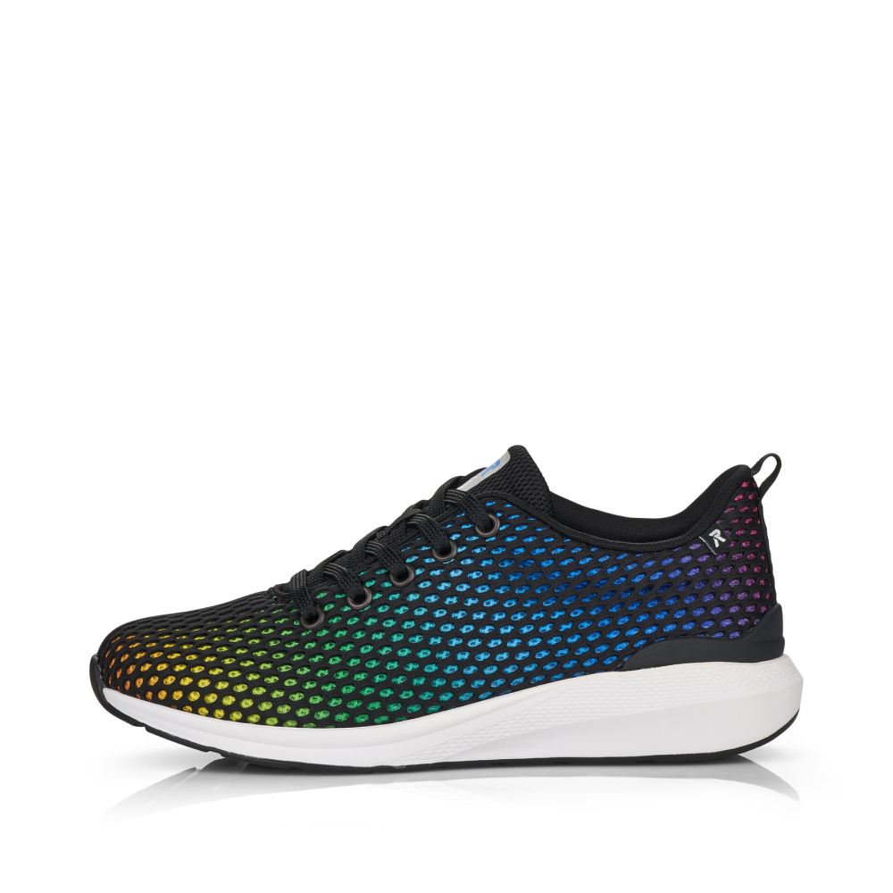 Rieker Schuhe | EVOLUTION Damen Sneaker Low deep-black rainbow