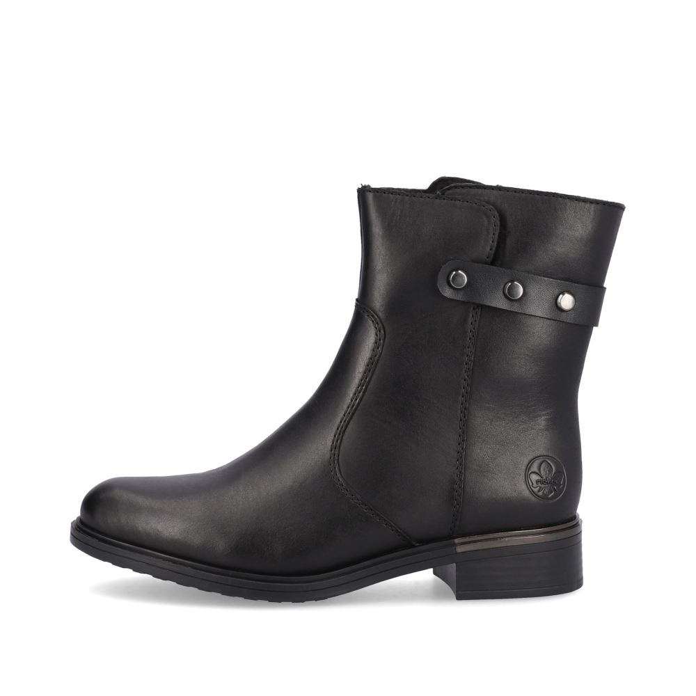 Rieker Schuhe | Damen Kurzstiefel nachtschwarz