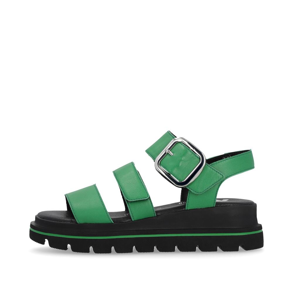 Rieker Schuhe | EVOLUTION Damen Riemchensandalen smaragd green