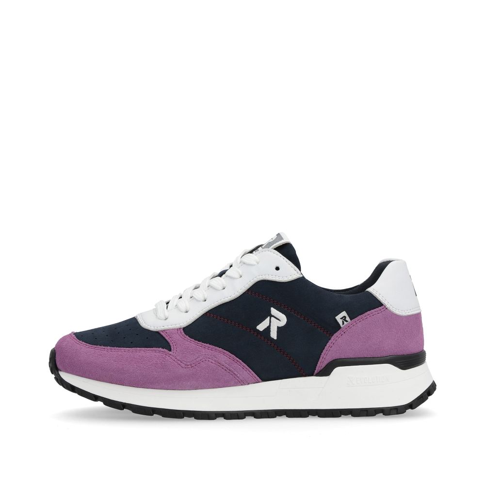 Rieker Schuhe | EVOLUTION Damen Sneaker Low atlantic-blue violet
