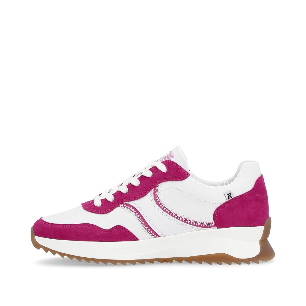 Rieker Schuhe | EVOLUTION Damen Sneaker Low clear-white fuchsia