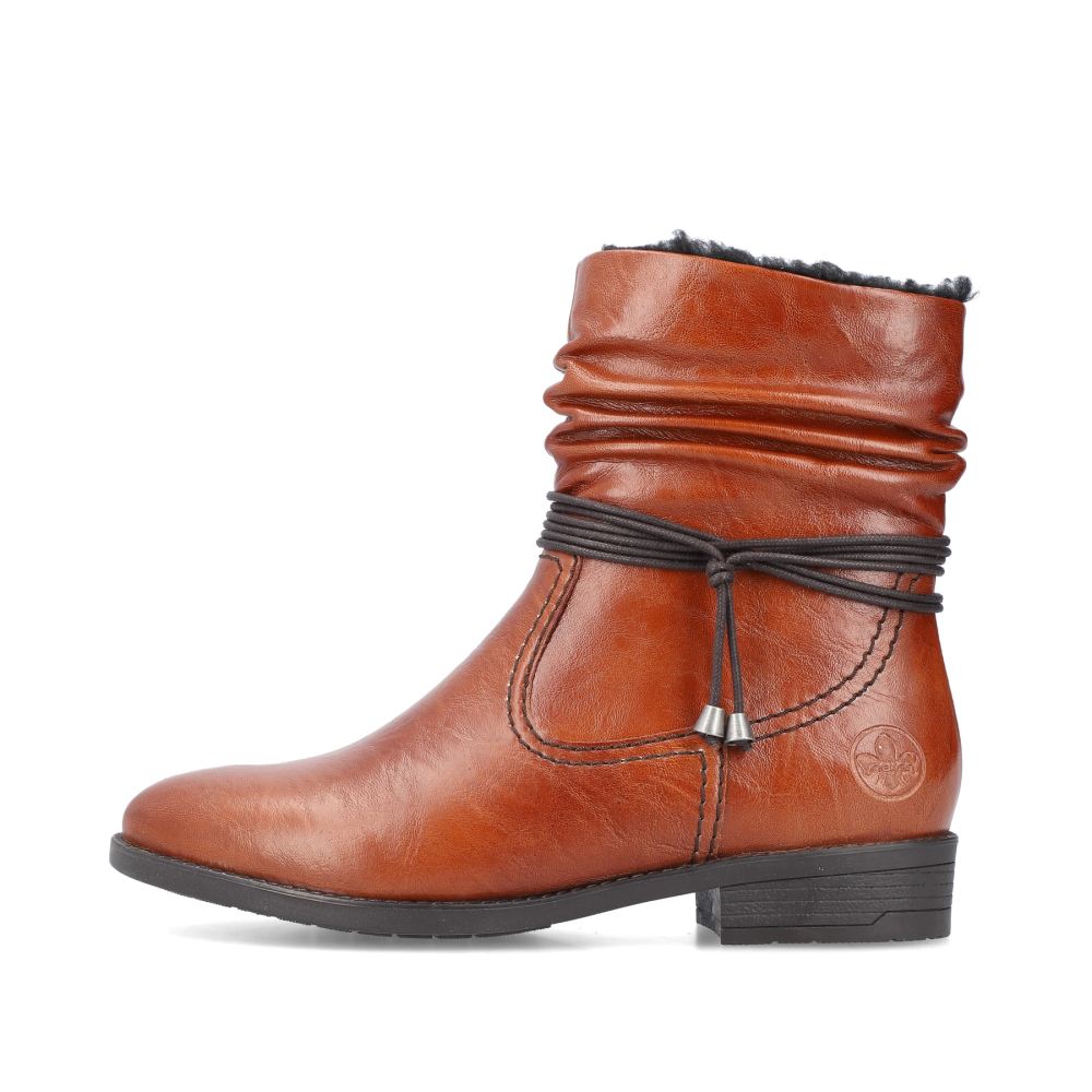 Rieker Schuhe | Damen Kurzstiefel kastanienbraun