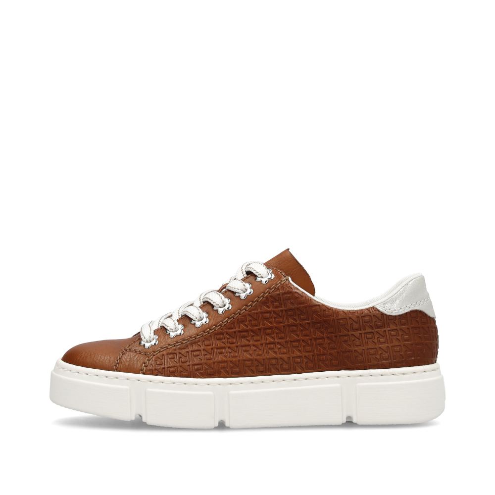 Rieker Schuhe | Damen Sneaker Low holzbraun