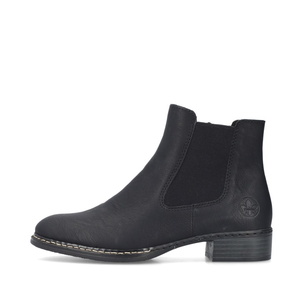 Rieker Schuhe | Damen Chelsea Boots nachtschwarz