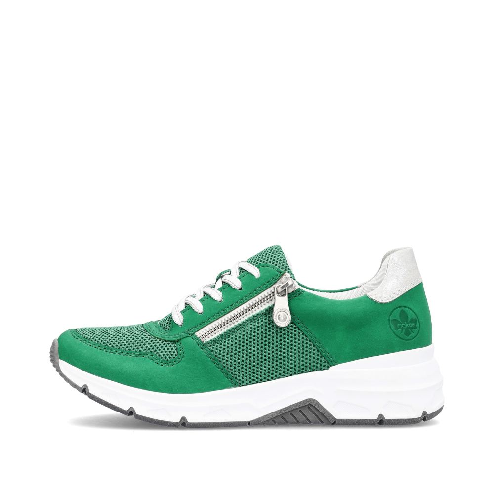 Rieker Schuhe | Damen Sneaker Low grasgrun