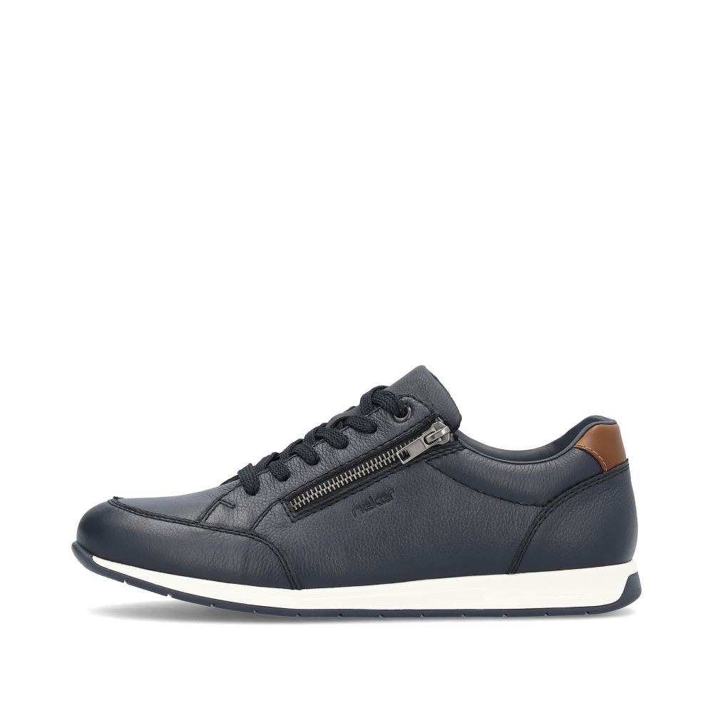 Rieker Schuhe | Herren Sneaker Low stahlblau
